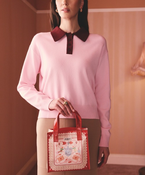 Cath Kidston(キャスキッドソン)の「スモール ブックバッグ Valentines(ハンドバッグ・レディース・レッド・FREE)」の7枚目の写真