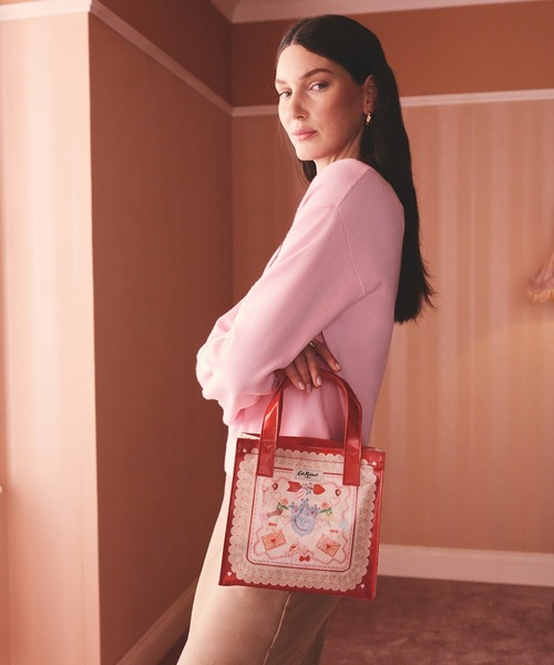 Cath Kidston(キャスキッドソン)の「スモール ブックバッグ Valentines(ハンドバッグ・レディース・レッド・FREE)」の6枚目の写真