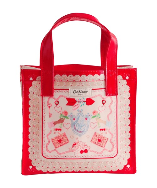 Cath Kidston(キャスキッドソン)の「スモール ブックバッグ Valentines(ハンドバッグ・レディース・レッド・FREE)」の2枚目の写真