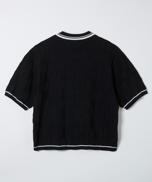 soduk（スドーク）の「【soduk】26SS新作 dog and cat bawling zip knit /ドッグ&キャットボーリングジップニット（ポロシャツ・レディース・ブラック系/ネイビー/グレー系・ONE SIZE）」の11枚目の写真