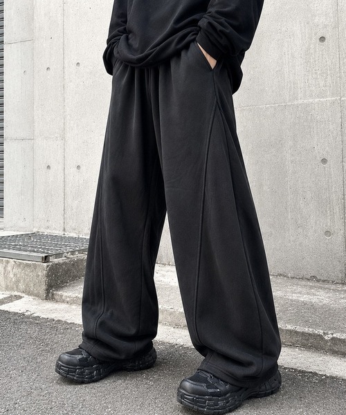8(eight)(エイト)の「スウェット アラジンパンツ(スウェットパンツ・メンズ・ブラック/グレー・LARGE/MEDIUM)」の1枚目の写真