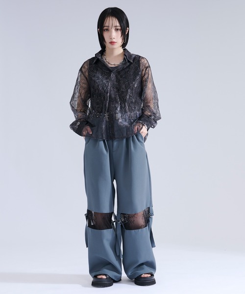 Ellno Loset(エルノロゼット)の「グラデーションプリントレースシャツ(シャツ/ブラウス・メンズ・パープル/ブラック/ブルー・LARGE/SMALL/MEDIUM)」の19枚目の写真