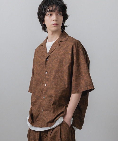 LOWRYS FARM(ローリーズファーム)の「【LFM(U)】ペイズリーOCシャツSS 676303(シャツ/ブラウス・メンズ・ブラウン/チャコールグレー・LARGE/MEDIUM)」の13枚目の写真