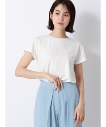 SUIT SQUARE | クルーネックTシャツ/半袖/ウォッシャブル/接触冷感/レーヨンストレッチポンチ/BIYORI UP(Tシャツ/カットソー)