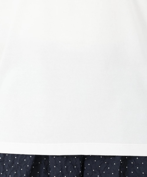 STRAWBERRY-FIELDS(ストロベリーフィールズ)の「スワイ天竺_箔レタープリントTシャツ(Tシャツ/カットソー・レディース・オフホワイト・2)」の4枚目の写真