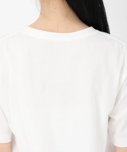 STRAWBERRY-FIELDS(ストロベリーフィールズ)の「スワイ天竺_箔レタープリントTシャツ(Tシャツ/カットソー・レディース・オフホワイト・2)」の6枚目の写真