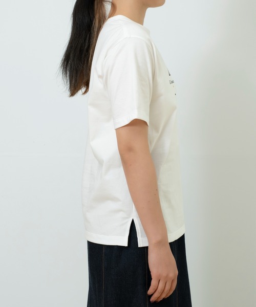 STRAWBERRY-FIELDS(ストロベリーフィールズ)の「スワイ天竺_箔レタープリントTシャツ(Tシャツ/カットソー・レディース・オフホワイト・2)」の13枚目の写真