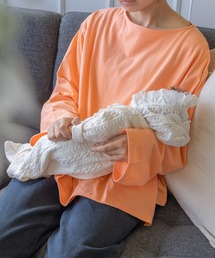 授乳もできる 長袖コットンTシャツ
