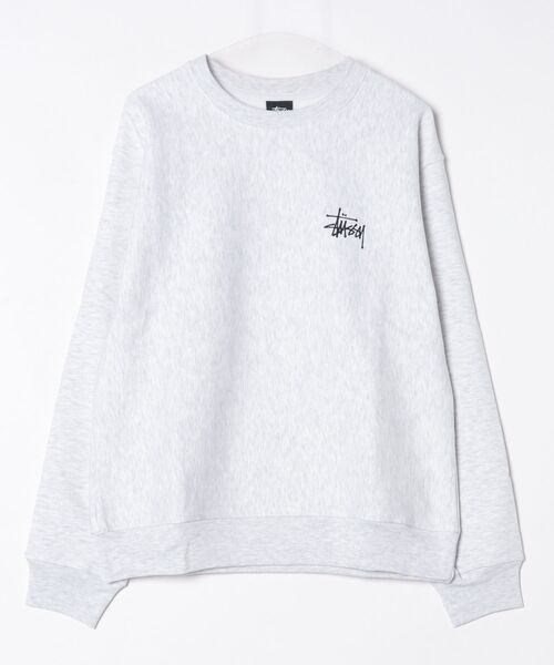 STUSSY(ステューシー)の「【STUSSY】ステューシー BASIC LOGO RAISING OF SWEAT ロゴ スウェット トレーナー(スウェット・メンズ・グレー/ブラック・MEDIUM/LARGE/X-LARGE)」の8枚目の写真