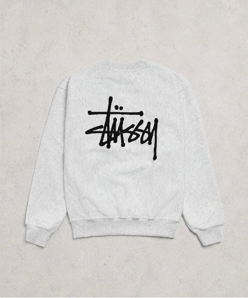 STUSSY(ステューシー)の「【STUSSY】ステューシー BASIC LOGO RAISING OF SWEAT ロゴ スウェット トレーナー(スウェット・メンズ・グレー/ブラック・MEDIUM/LARGE/X-LARGE)」の10枚目の写真