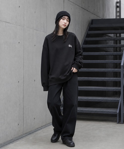 STUSSY(ステューシー)の「【STUSSY】ステューシー BASIC LOGO RAISING OF SWEAT ロゴ スウェット トレーナー(スウェット・メンズ・グレー/ブラック・MEDIUM/LARGE/X-LARGE)」の12枚目の写真