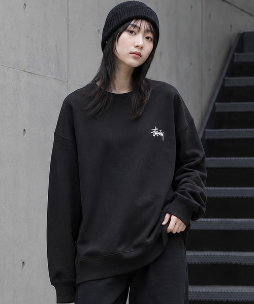 STUSSY(ステューシー)の「【STUSSY】ステューシー BASIC LOGO RAISING OF SWEAT ロゴ スウェット トレーナー(スウェット・メンズ・グレー/ブラック・MEDIUM/LARGE/X-LARGE)」の13枚目の写真