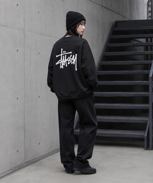 STUSSY(ステューシー)の「【STUSSY】ステューシー BASIC LOGO RAISING OF SWEAT ロゴ スウェット トレーナー(スウェット・メンズ・グレー/ブラック・MEDIUM/LARGE/X-LARGE)」の14枚目の写真