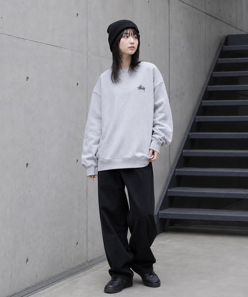 STUSSY(ステューシー)の「【STUSSY】ステューシー BASIC LOGO RAISING OF SWEAT ロゴ スウェット トレーナー(スウェット・メンズ・グレー/ブラック・MEDIUM/LARGE/X-LARGE)」の16枚目の写真