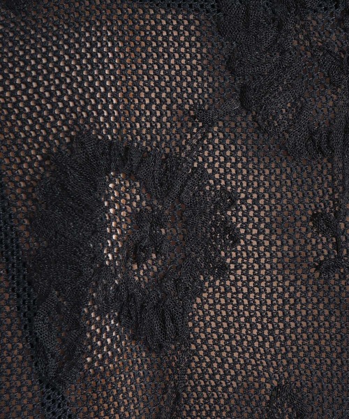 RAW FUDGE(ローファッジ)の「チュール刺繍メッシュプルオーバー(その他トップス・レディース・アイボリー/ブラック・M)」の22枚目の写真