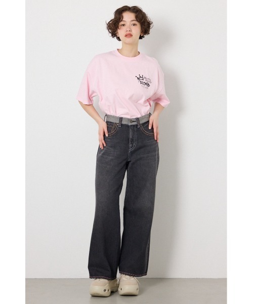 RODEO CROWNS WIDE BOWL（ロデオクラウンズワイドボウル）の「カラーステッチダボパンツ（デニムパンツ・レディース・ブルー/ブラック・SMALL/MEDIUM）」の17枚目の写真