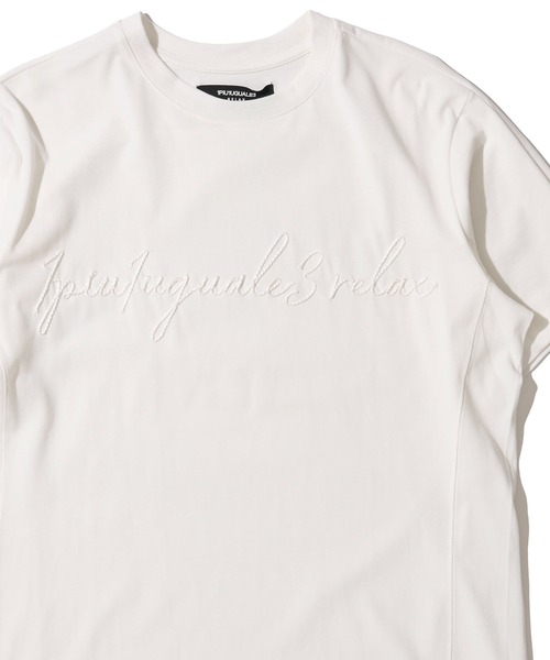 TETE HOMME(テットオム)の「【1PIU1UGUALE3 RELAX】ロープ刺繍クルーネックTシャツ(Tシャツ/カットソー・メンズ・ブラック/ホワイト・LARGE/X-LARGE/MEDIUM)」の5枚目の写真