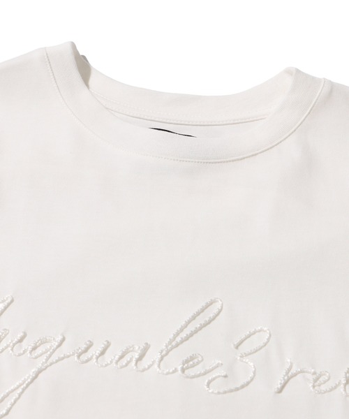 TETE HOMME(テットオム)の「【1PIU1UGUALE3 RELAX】ロープ刺繍クルーネックTシャツ(Tシャツ/カットソー・メンズ・ブラック/ホワイト・LARGE/X-LARGE/MEDIUM)」の7枚目の写真