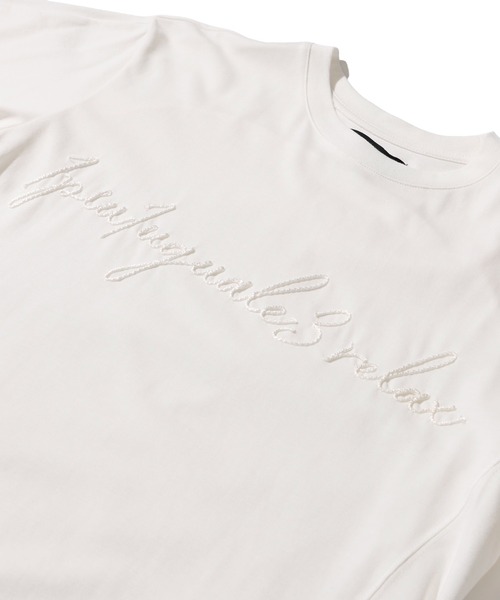 TETE HOMME(テットオム)の「【1PIU1UGUALE3 RELAX】ロープ刺繍クルーネックTシャツ(Tシャツ/カットソー・メンズ・ブラック/ホワイト・LARGE/X-LARGE/MEDIUM)」の8枚目の写真