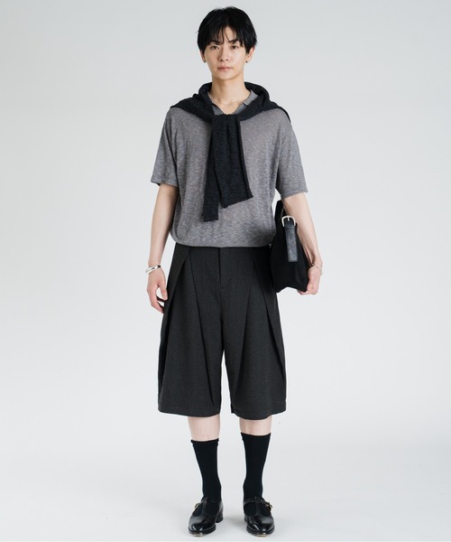SINSS（シンス）の「Slub skipper HS T-shirt / スラブスキッパーショートスリーブTシャツ（Tシャツ/カットソー・メンズ・チャコール/ブルー/ブラック・X-SMALL/SMALL/MEDIUM/LARGE）」の20枚目の写真