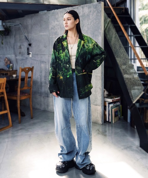 antiqua(アンティカ)の「綿100% 総柄 テーラードジャケット(テーラードジャケット・レディース・その他・ONESIZE)」の7枚目の写真
