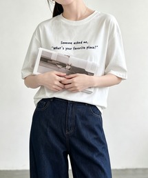 ミニメッセージプリントTシャツ