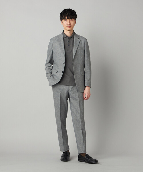 COMME CA MEN（コムサメン）の「【抗菌防臭加工】衿裏チェック使い カッタウェイポロシャツ（ポロシャツ・メンズ・ブルー/ネイビー/ライトグレー/ブラウン・L/M/XL）」の16枚目の写真