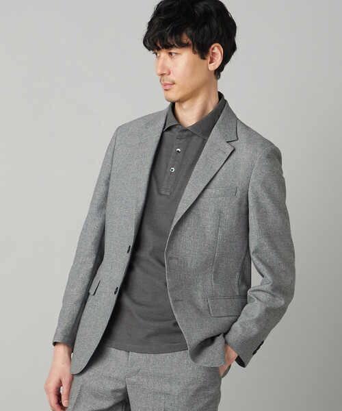 COMME CA MEN（コムサメン）の「【抗菌防臭加工】衿裏チェック使い カッタウェイポロシャツ（ポロシャツ・メンズ・ブルー/ネイビー/ライトグレー/ブラウン・L/M/XL）」の20枚目の写真