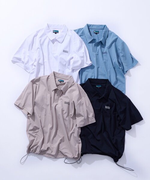 Franklin Climbing(フランクリンクライミング)の「【Franklin Climbing】essentialバックプリントポロシャツ(ポロシャツ・メンズ・ベージュ/ブラック/ホワイト/サックスブルー・LARGE/MEDIUM)」の5枚目の写真