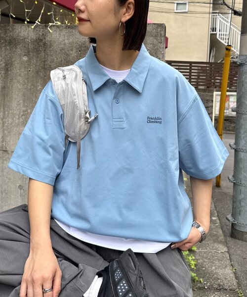 Franklin Climbing(フランクリンクライミング)の「【Franklin Climbing】essentialバックプリントポロシャツ(ポロシャツ・メンズ・ベージュ/ブラック/ホワイト/サックスブルー・LARGE/MEDIUM)」の11枚目の写真