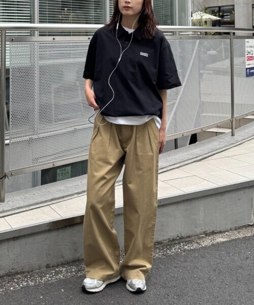 Franklin Climbing(フランクリンクライミング)の「【Franklin Climbing】essentialバックプリントポロシャツ(ポロシャツ・メンズ・ベージュ/ブラック/ホワイト/サックスブルー・LARGE/MEDIUM)」の17枚目の写真