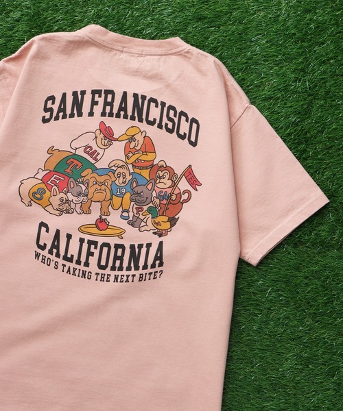 The Endless Summer(エンドレスサマー)の「TES ALLSTAR COLLEGE T-SHIRT/ Tシャツ(Tシャツ/カットソー・メンズ・ホワイト/アイボリー/ライトグレー/ピンク・SMALL/MEDIUM/LARGE/X-LARGE/XX-LARGE)」の1枚目の写真