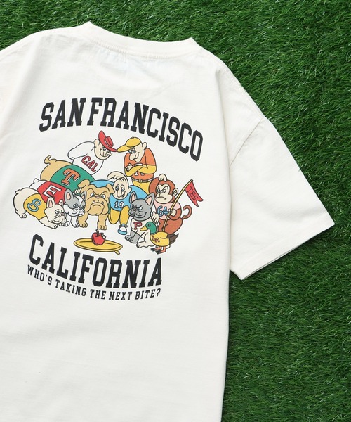 The Endless Summer(エンドレスサマー)の「TES ALLSTAR COLLEGE T-SHIRT/ Tシャツ(Tシャツ/カットソー・メンズ・ホワイト/アイボリー/ライトグレー/ピンク・SMALL/MEDIUM/LARGE/X-LARGE/XX-LARGE)」の3枚目の写真