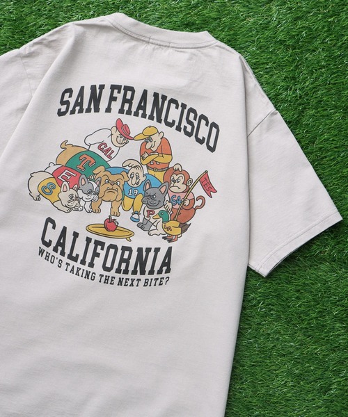 The Endless Summer(エンドレスサマー)の「TES ALLSTAR COLLEGE T-SHIRT/ Tシャツ(Tシャツ/カットソー・メンズ・ホワイト/アイボリー/ライトグレー/ピンク・SMALL/MEDIUM/LARGE/X-LARGE/XX-LARGE)」の4枚目の写真