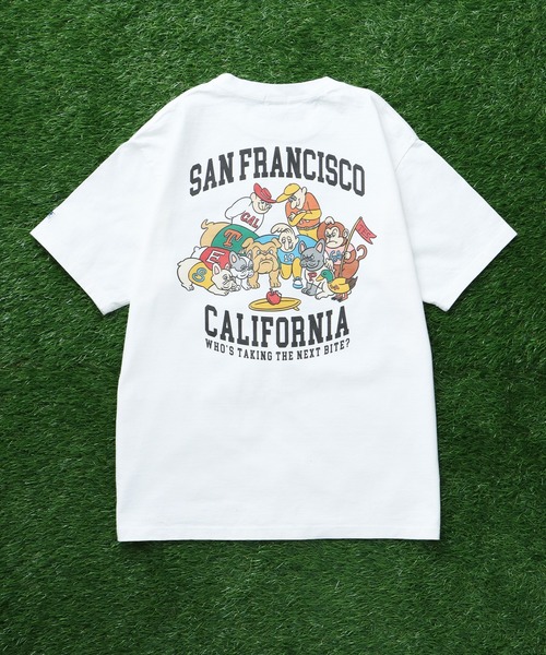 The Endless Summer(エンドレスサマー)の「TES ALLSTAR COLLEGE T-SHIRT/ Tシャツ(Tシャツ/カットソー・メンズ・ホワイト/アイボリー/ライトグレー/ピンク・SMALL/MEDIUM/LARGE/X-LARGE/XX-LARGE)」の5枚目の写真