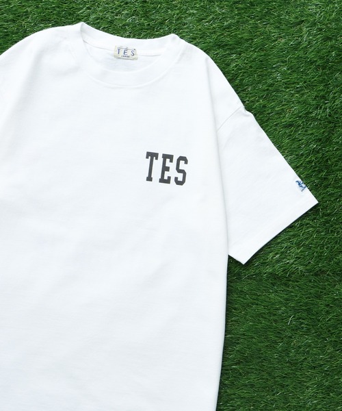 The Endless Summer(エンドレスサマー)の「TES ALLSTAR COLLEGE T-SHIRT/ Tシャツ(Tシャツ/カットソー・メンズ・ホワイト/アイボリー/ライトグレー/ピンク・SMALL/MEDIUM/LARGE/X-LARGE/XX-LARGE)」の6枚目の写真