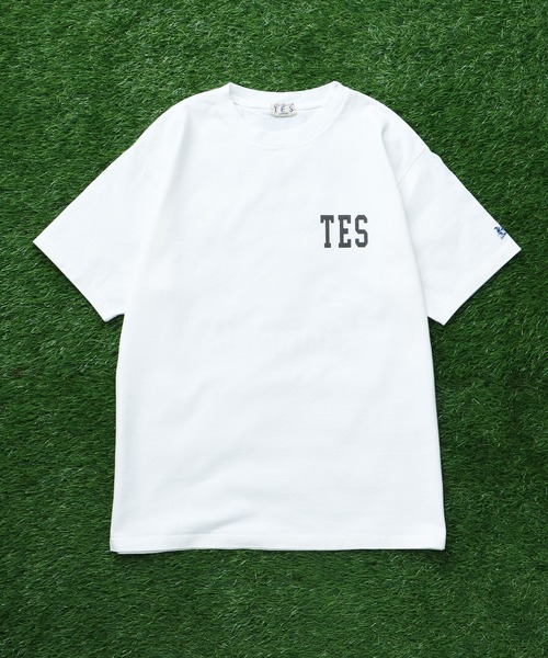 The Endless Summer(エンドレスサマー)の「TES ALLSTAR COLLEGE T-SHIRT/ Tシャツ(Tシャツ/カットソー・メンズ・ホワイト/アイボリー/ライトグレー/ピンク・SMALL/MEDIUM/LARGE/X-LARGE/XX-LARGE)」の7枚目の写真