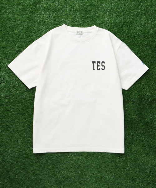 The Endless Summer(エンドレスサマー)の「TES ALLSTAR COLLEGE T-SHIRT/ Tシャツ(Tシャツ/カットソー・メンズ・ホワイト/アイボリー/ライトグレー/ピンク・SMALL/MEDIUM/LARGE/X-LARGE/XX-LARGE)」の9枚目の写真