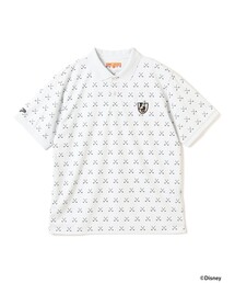 BEAMS GOLF（ビームスゴルフ）の「〈MEN〉Disney   ミッキーマウス   総柄 ポロシャツ(吸水速乾・UVカット)（ポロシャツ）」