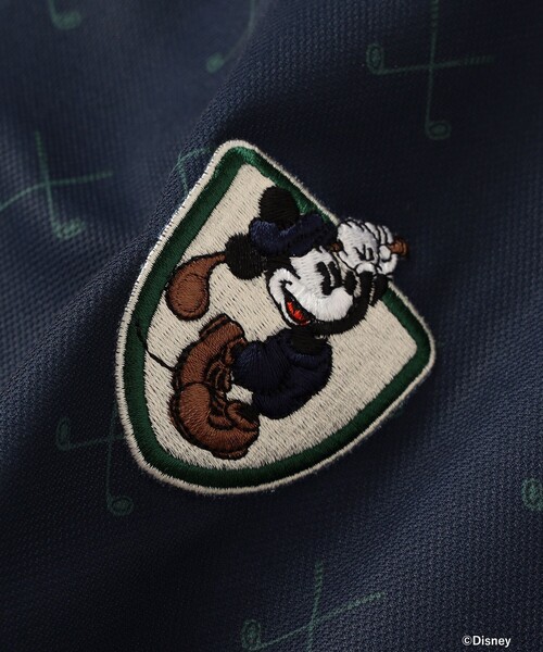 BEAMS GOLF(ビームスゴルフ)の「〈MEN〉Disney / ミッキーマウス / 総柄 ポロシャツ(吸水速乾・UVカット)(ポロシャツ・メンズ・ネイビー/オフホワイト・M/XL/S/L)」の10枚目の写真