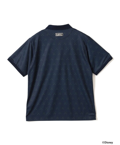 BEAMS GOLF(ビームスゴルフ)の「〈MEN〉Disney / ミッキーマウス / 総柄 ポロシャツ(吸水速乾・UVカット)(ポロシャツ・メンズ・ネイビー/オフホワイト・M/XL/S/L)」の11枚目の写真