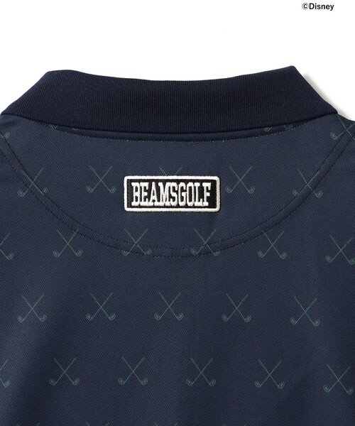 BEAMS GOLF(ビームスゴルフ)の「〈MEN〉Disney / ミッキーマウス / 総柄 ポロシャツ(吸水速乾・UVカット)(ポロシャツ・メンズ・ネイビー/オフホワイト・M/XL/S/L)」の12枚目の写真