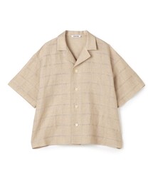 リネンカラミ ハーフスリーブシャツ