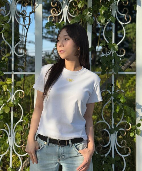 ABEEHUMS(アビハムズ)の「ビビロゴスリムフィット半袖Tシャツ ABH355-113 イエロー(Tシャツ/カットソー・レディース・イエロー・SMALL/MEDIUM/LARGE)」の19枚目の写真