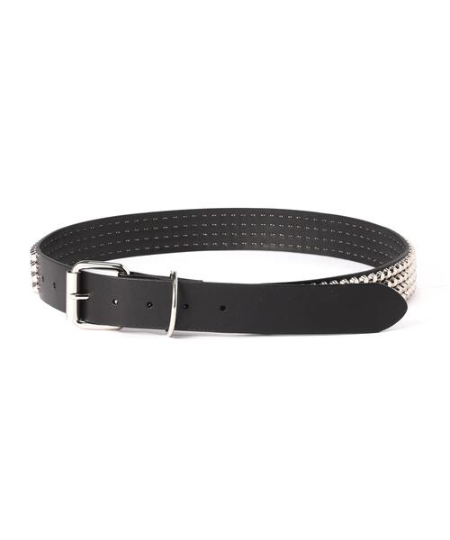 ADAM PATEK(アダムパテック)の「ADAMPATEK/アダムパテック/Studs Belt Cylinder(ベルト・メンズ・ブラック・F)」の2枚目の写真