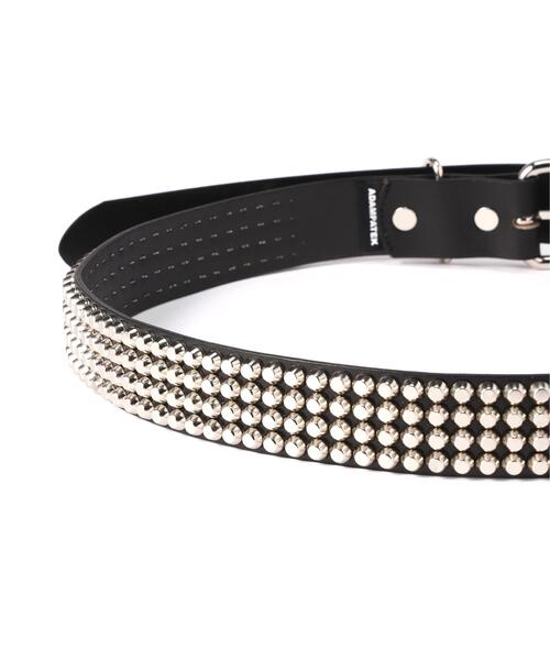 ADAM PATEK(アダムパテック)の「ADAMPATEK/アダムパテック/Studs Belt Cylinder(ベルト・メンズ・ブラック・F)」の6枚目の写真