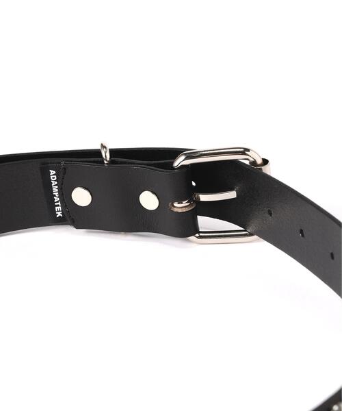 ADAM PATEK(アダムパテック)の「ADAMPATEK/アダムパテック/Studs Belt Cylinder(ベルト・メンズ・ブラック・F)」の7枚目の写真