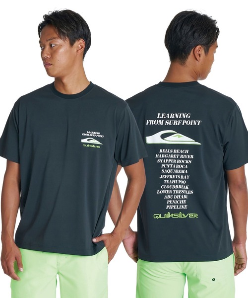Quiksilver（クイックシルバー）の「QUIKSILVER <超速乾x遮熱Tシャツ> ICON OF SURF 26 SS メンズ半袖Tシャツ UPF50+ 4WAYストレッチ<URBAN TECH>【2026年夏モデル】（Tシャツ/カットソー・メンズ・ホワイト/ブラック・LARGE/MEDIUM/X-LARGE）」の2枚目の写真