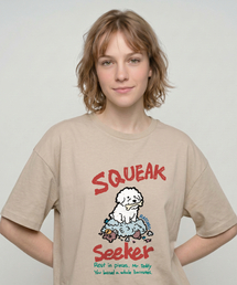 シッカー 半袖Tシャツ ベージュ
