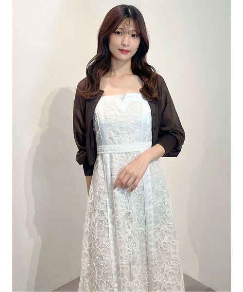 MERCURYDUO(マーキュリーデュオ)の「カットワークレースキャミワンピース(ワンピース・レディース・ネイビー/オフホワイト・SMALL/MEDIUM)」の19枚目の写真
